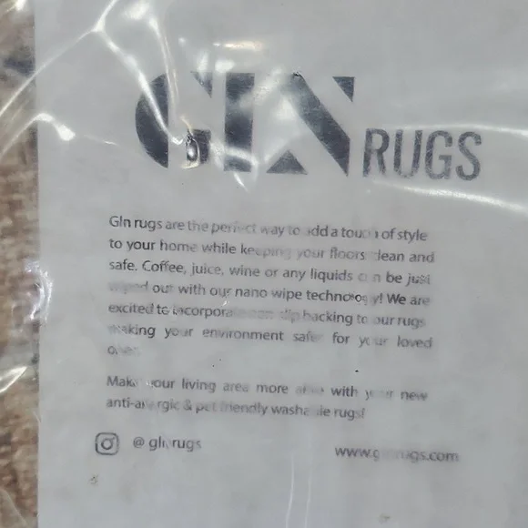 454GLN Rugs Stain Resistant Machine Washable Area Rug - Vintage Boho Distressed - Picture 12 of 15